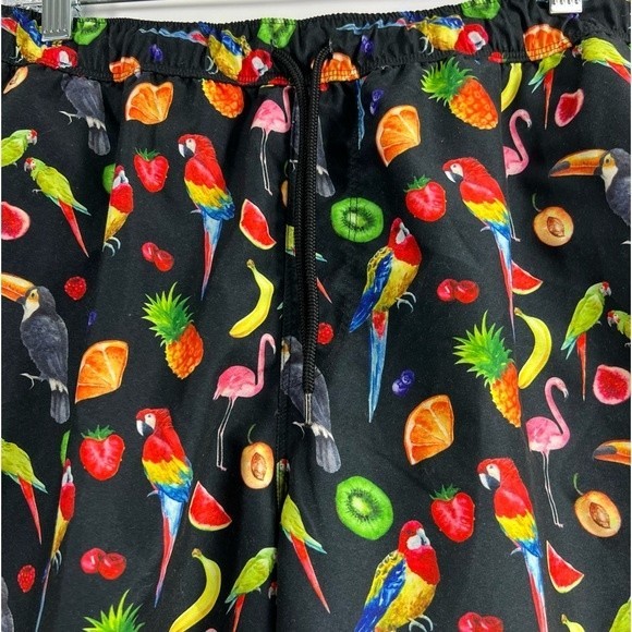 Asos Parrots and Fruit Theme Swim Trunks Size XL - Picture 4 of 14